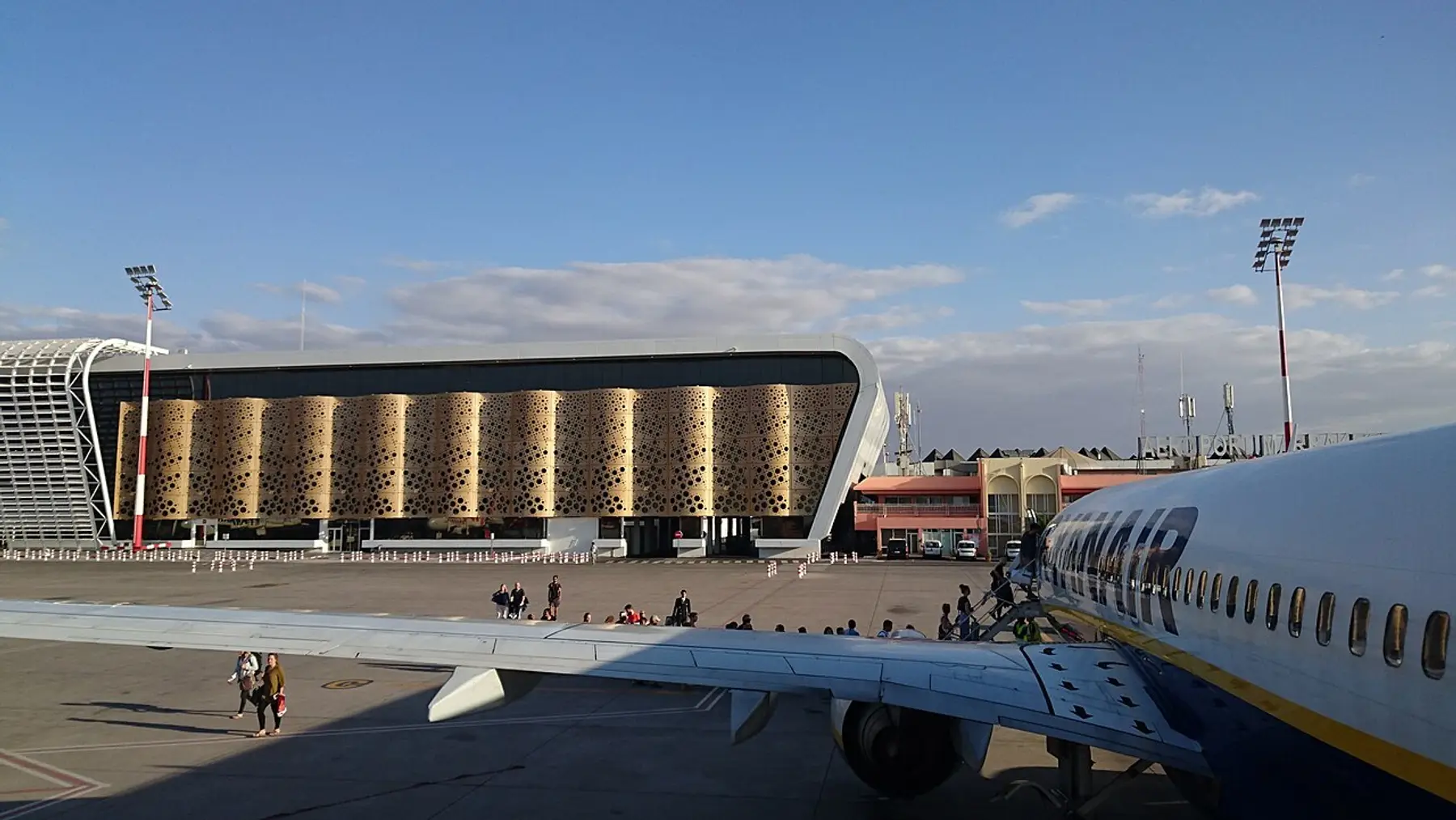 Il terminal moderno dell'aeroporto Menara di Marrakech
