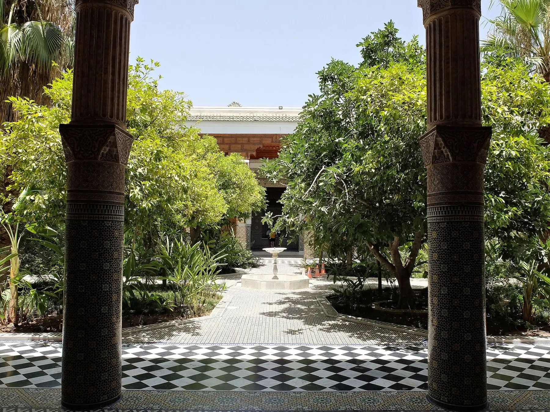 Patio y jardín de riad de Dar El Bacha, Marrakech